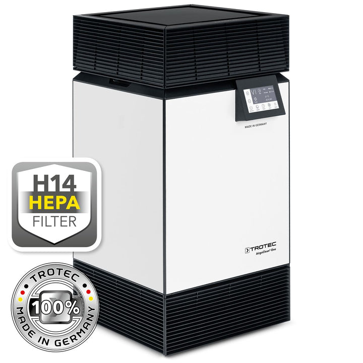 TROTEC AirgoClean ONE H14 high-performance air purifier - front view