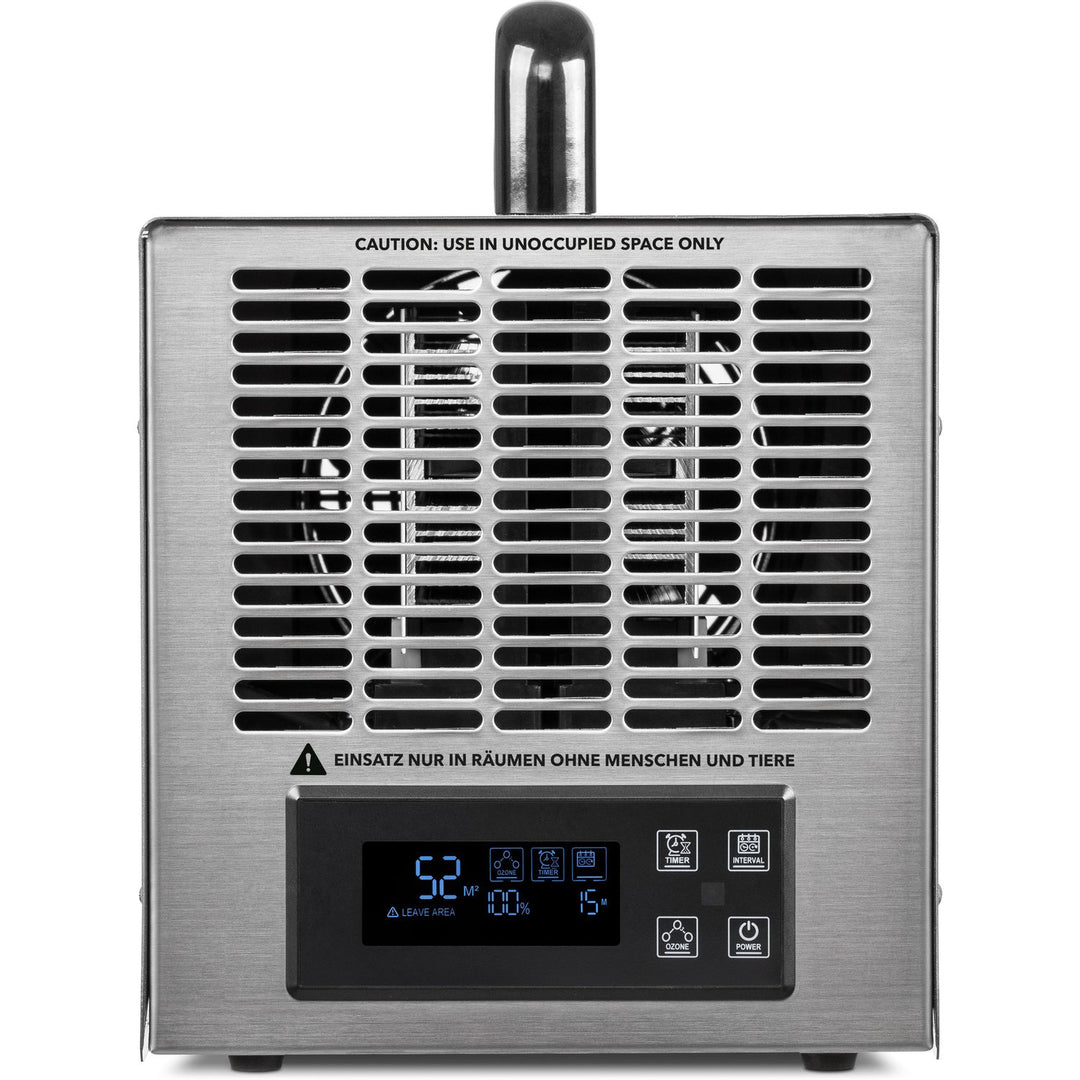 TROTEC Airozon 28 ECO rear view with stainless steel pre-filter