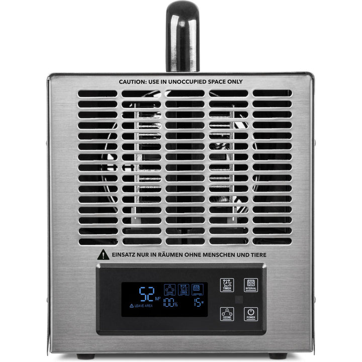 TROTEC Airozon 28 ECO rear view with stainless steel pre-filter