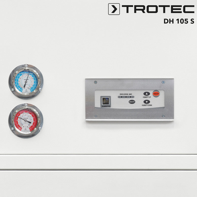 TROTEC DH 105 S industrial condensation dryer - angled view