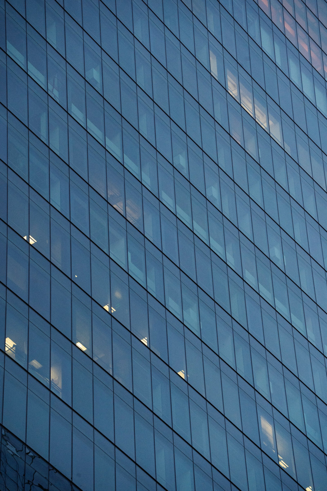 Glass facade of a modern government office building