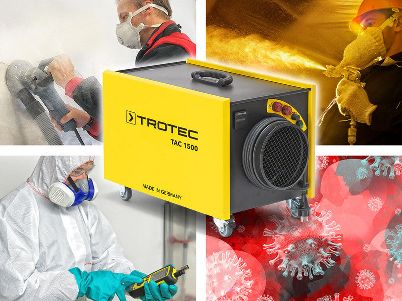 TROTEC TAC 1500 - Einsatz auf der Baustelle